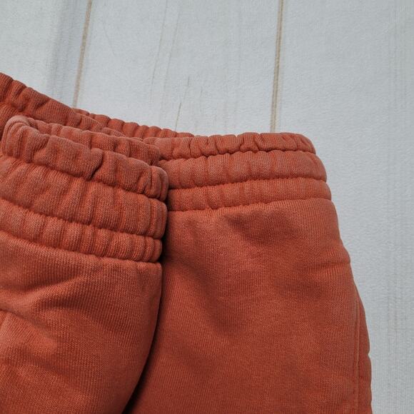 Talentless burnt orange fleece jogger track pants relaxed heavyweight - Picture 10 of 11